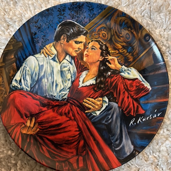 Rare Limited Edition Gone with the Wind Collector plate Scarlett & Rhett - Picture 4 of 8